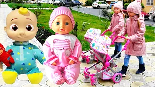 Куклы Беби Бон и Сборник видео для детей Как Мама | Kids Arina and Xenia play with baby doll