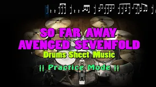 Avenged Sevenfold - So Far Away  | Drums Sheet Music (With Download)