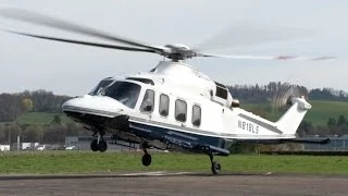 AgustaWestland AW139 Start-Up & Take-Off at Heliport Bern