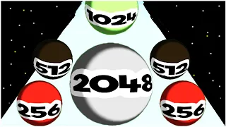 Runner Merge Balls 2048 - Gameplay Walkthrough - Max Levels (Lvl 61-75)