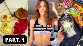 ✨  What I eat in a day *MODEL EDITION* pt. 1✨| Eating Tiktok Compilation