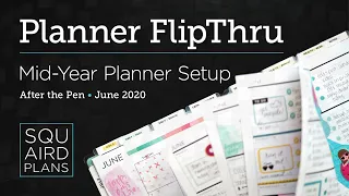 My Mid-Year Setup & June Planner Flip Through :: Classic Happy Planner :: Squaird Plans :: 2020