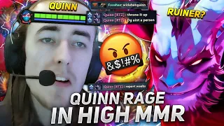 QUINN TOXIC on THE RUINER in DOTA 2! | QUINN RAGE in HIGH MMR