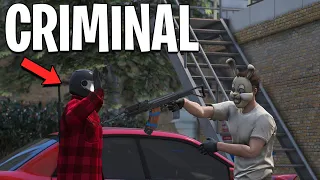 Robbing Criminals as Getaway Driver in GTA 5 RP