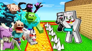 1000 MUTANTES vs BASE SEGURA😱😰 Minecraft