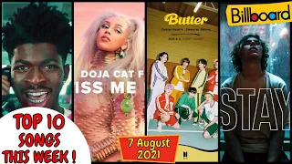 Billboard Top 10 This Week | (7 August. 2021), Billboard Top 10, Billboard Hot 100 Top 10