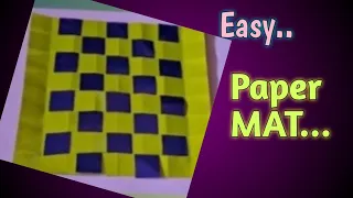How to make very easy paper mat .  🧮🧮 origami mat....