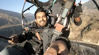Accident Happened in Air while Paragliding Stunt in Manali Recorded in Gopro || Close Call