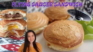 Business Recipe :  FLYING SAUCER BURGER / UFO BURGER / PHILIPPINES STREET FOOD