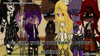 William Stuck In A Room With FNAF + Puppet for 24 hours | Gacha Mini Movie [REMAKE]