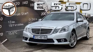 2009 Mercedes E550 W212 | Ile NAJMNIEJ spali w mieście?