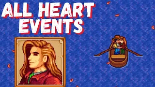 Elliott's ALL HEART EVENTS in Stardew Valley 1.5