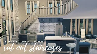 CUT OUT STAIRCASES | Sims 4 Building Tutorial