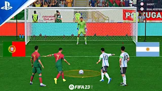 FIFA 23 ARGENTINA VS PORTUGAL MESSI V RONALDO PENALTY SHOOTOUT FIFA WORLD CUP FINAL