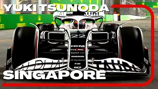 Yuki Tsunoda F1 2022 Singapore Crash | F1 22 recreation