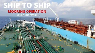 SHIP TO SHIP MOORING OPERATION WHILE UNDERWAY || TWO SHIPS APPROACHING || FLYING AT SEA || PART-2