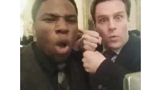 Groffsauce & Oak Smash singing The Schuyler Sisters