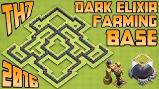 Epic Town Hall 7 (Th7) Dark Elixir Farming Base! [2016] | Th7 Defense Base 2016!!