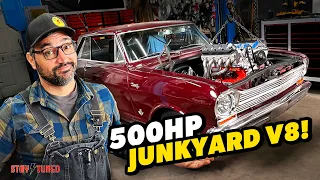 500HP with an $800 Dollar Truck Engine!! Junkyard LS '64 Nova Build and Thrash!