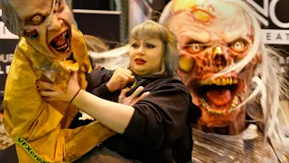 ZOMBIES Attack at Halloween Horror Show | Scary Puppet Props