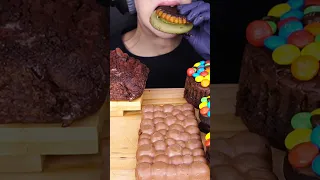 ASMR MAGNUM CHOCOLATE ICE CREAM CAKE NUTELLA M&M'S LOTUS DESSERT MUKBANG 먹방 チョコレート 咀嚼音 EATING SOUNDS