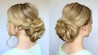 Braid + Low Bun Updo | Missy Sue