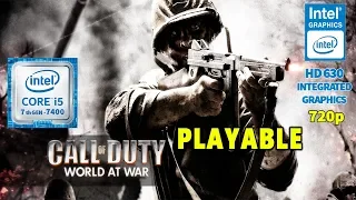 Call Of Duty World at War - Intel Graphics HD 630 - 720p GAMING BENCHMARK - PLAYABLE