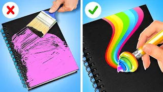 Rainbow School Crafts 🌈 Easy DIY School Supplies