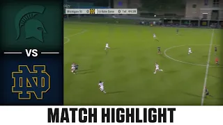 Michigan St. vs. Notre Dame ACC Men's Soccer Highlights (2023)
