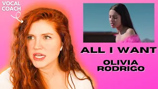 OLIVIA RODRIGO I "All I Want" I Vocal coach reacts!