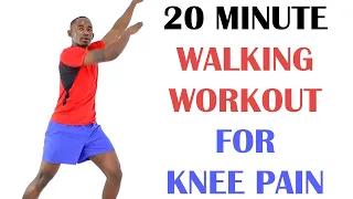 Walk at Home for Knee Pain/ 20 Minute Fat Burning Walking Workout