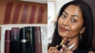 Top 5 Affordable Brown Nude Lipsticks for Brown /Dusky skintone on Bare Skin🤎 starting from ₹90 🤎