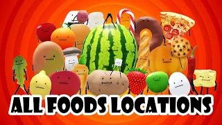 How To Get All Foods Skins (All Foods Locations) In Secret Staycation | ROBLOX Secret Staycation