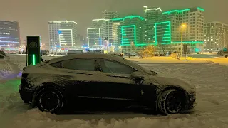 tesla песла snow dorifto