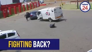 WATCH: Robbers 'rammed' with cash-in-transit vehicle