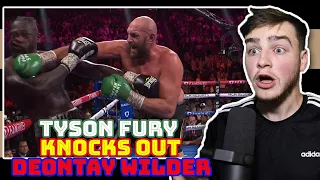 TYSON FURY KNOCKS OUT DEONTAY WILDER!! | FURY vs WILDER 3 - LIVE FIGHT REACTIONS