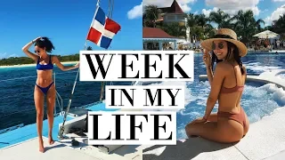 WEEKLY VLOG | IN THE CARIBBEAN + HOTEL ROOM WORKOUT