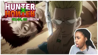 POOR SCISSORS GUY... THEN WE HAVE THIS CRUMMY BOMBER GUY | HUNTER x HUNTER EPISODE 63-65 REACTION