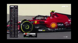 Carlos Sainz spin Bahrain GP 2023 FP1