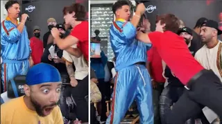 Austin McBroom & Bryce Hall Throw Hands At Press Conference Before The Big Fight REACTION