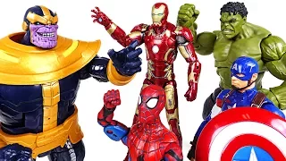 Thanos appeared! Go! Marvel Avengers Infinity War: Hulk, Spider Man, Iron Man! - DuDuPopTOY