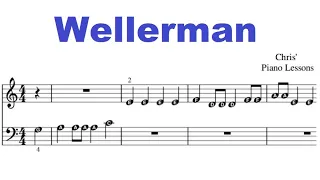 Wellerman - Easy Piano Sheet Music With Note Letters