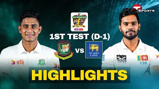 Highlights | Bangladesh vs Sri Lanka | 1st Test | Day 1 | T Sports