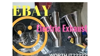 EBAY'S BEST ELECTRIC EXHAUST CUTOUTS - overview before install