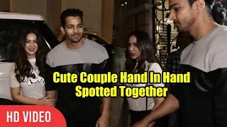 CUTE Couple 😍😊😘 Kim Sharma And Harshvardhan Rane Spotted Together At Varun Bahl Store Launch