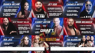 Full WWE Draft 2024 Results Night One