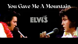 ELVIS PRESLEY -  You Gave Me A Mountain / 1973 (New Edit Split Screen) 4K