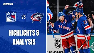 Rangers Bounce Back Against CBJ For 40th Win Of The Season | New York Rangers