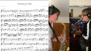 Pictures of a City King Crimson Sheet Music Tutorial for Alto and/or Bari Sax