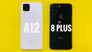 Samsung Galaxy A12 vs iPhone 8 Plus